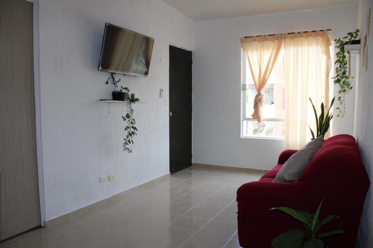 Relajante Y Acogedor Apartamento Con Alberca En Cancún Exterior foto